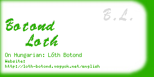botond loth business card
